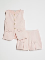 River Island Suedette Waistcoat & Skort Set - Image 1 of 5