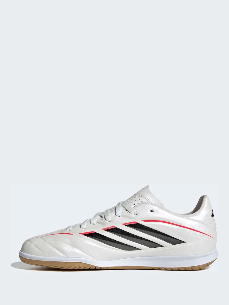 adidas White Copa Pure Iv Club Indoor Football Boots - Image 2 of 8