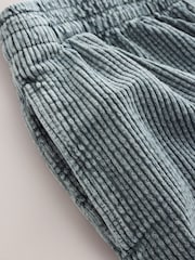 Washed Green Barrel Leg Soft Cord Trousers - Image 8 of 8