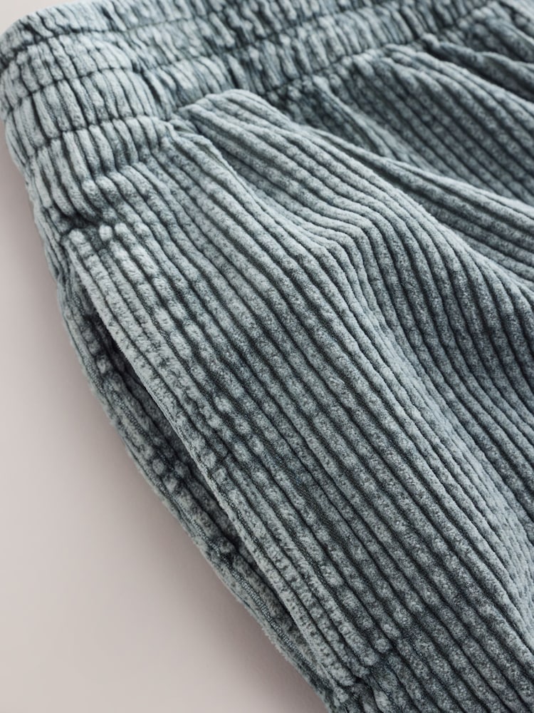 Washed Green Barrel Leg Soft Cord Trousers - Image 8 of 8 Washed Green Barrel Leg Soft Cord Trousers - Image 8 of 8
