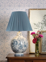Laura Ashley Blue Maltby Table Lamp - Image 1 of 6