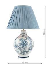 Laura Ashley Blue Maltby Table Lamp - Image 6 of 6