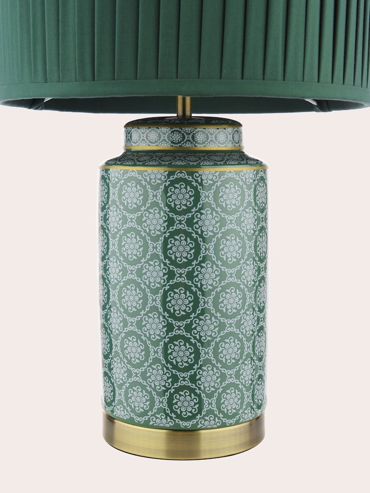 Laura Ashley Green Knipton Table Lamp - Image 6 of 6