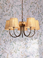 Laura Ashley Bronze Hasfield 3 Light Semi Pendant Ceiling Light - Image 1 of 6
