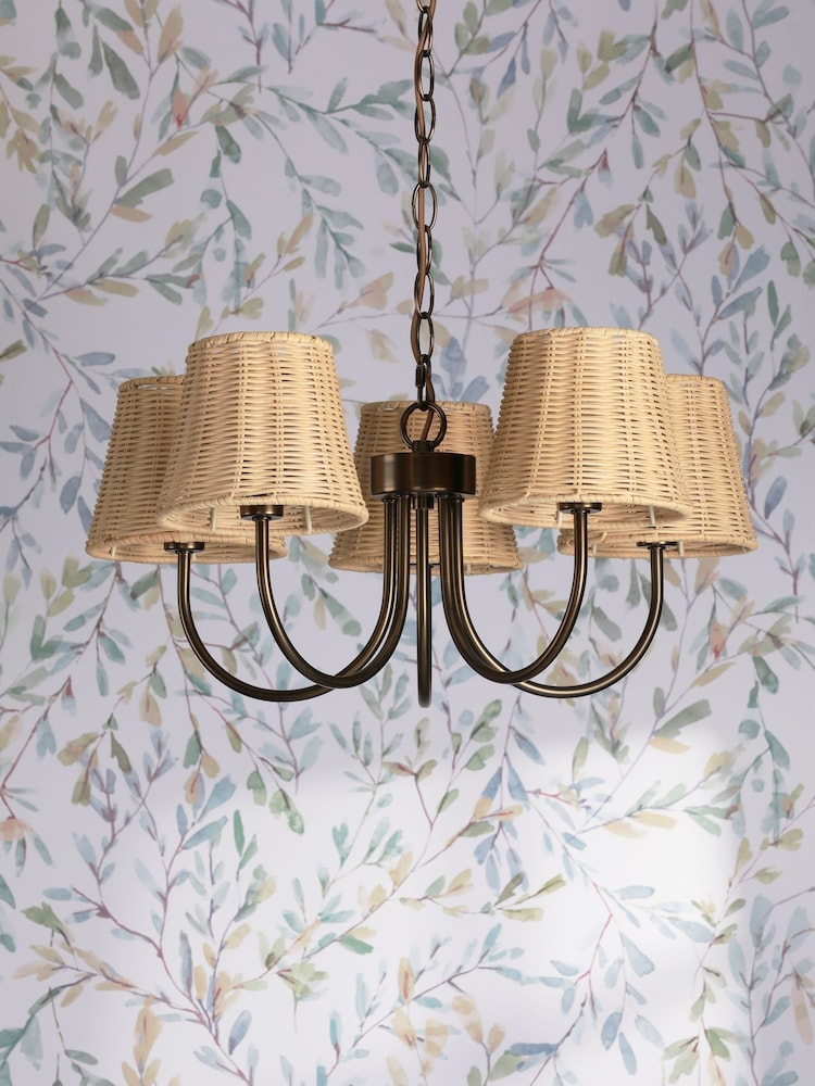 Laura Ashley Bronze Hasfield 3 Light Semi Pendant Ceiling Light - Image 2 of 6