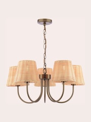 Laura Ashley Bronze Hasfield 3 Light Semi Pendant Ceiling Light - Image 3 of 6