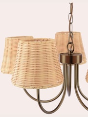 Laura Ashley Bronze Hasfield 3 Light Semi Pendant Ceiling Light - Image 4 of 6