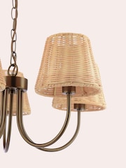 Laura Ashley Bronze Hasfield 3 Light Semi Pendant Ceiling Light - Image 5 of 6