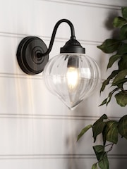 Laura Ashley Black Whitham Wall Light - Image 1 of 6