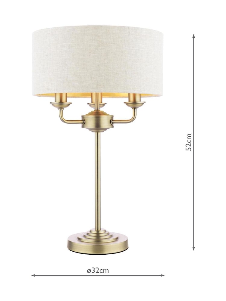Laura Ashley Natural Sorrento Table Lamp - Image 6 of 6