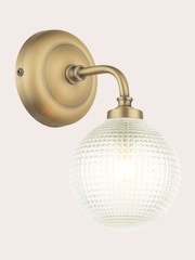 Laura Ashley Matt Antique Brass Langdon Wall Light - Image 3 of 5