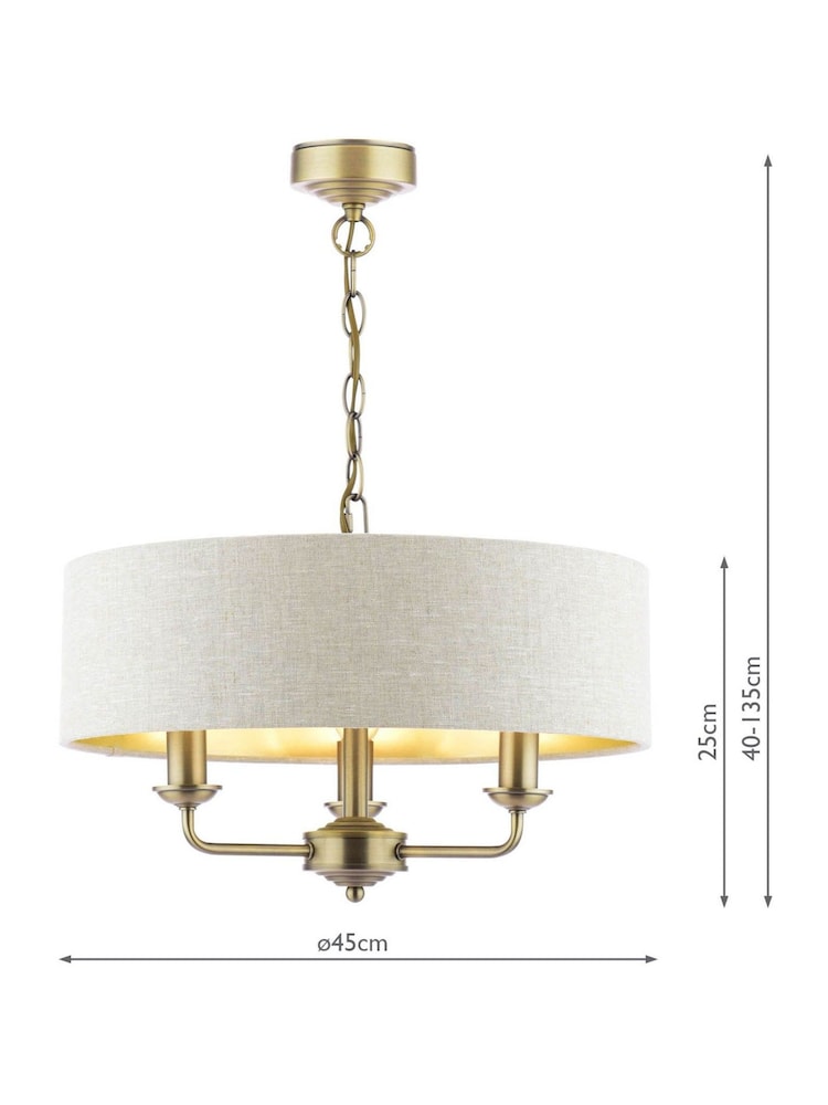 Laura Ashley Natural Sorrento Ceiling Light - Image 6 of 6
