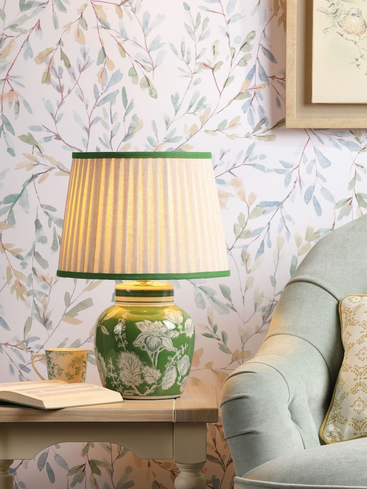 Laura Ashley Green Colwich Table Lamp - Image 1 of 6 Laura Ashley Green Colwich Table Lamp - Image 1 of 6
