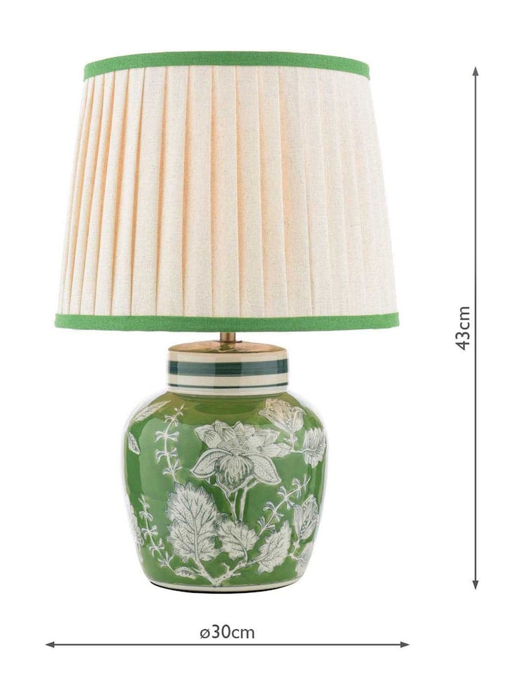 Laura Ashley Green Colwich Table Lamp - Image 6 of 6 Laura Ashley Green Colwich Table Lamp - Image 6 of 6