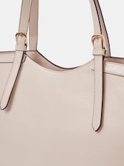 Accessorize Cream Large Buckle Tote Bag - Image 2 of 3