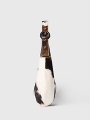 Whistles Brown Cow Print Hair-On Sia Bag - Image 5 of 5