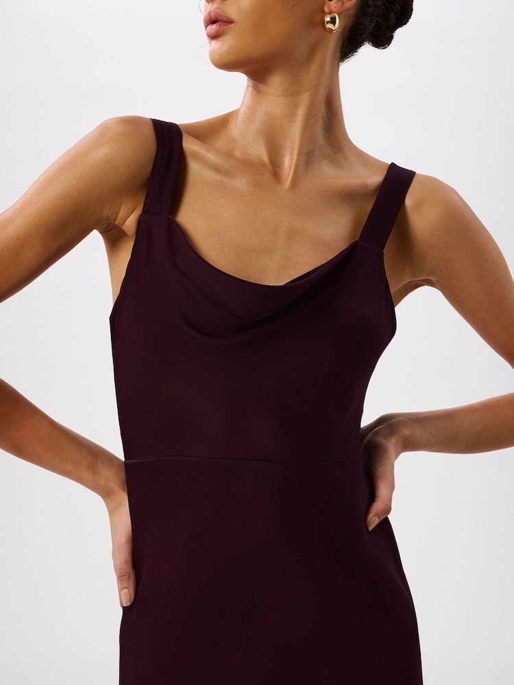whistles brown dress Brown Ribbed Detail Knit Dress | WHISTLES