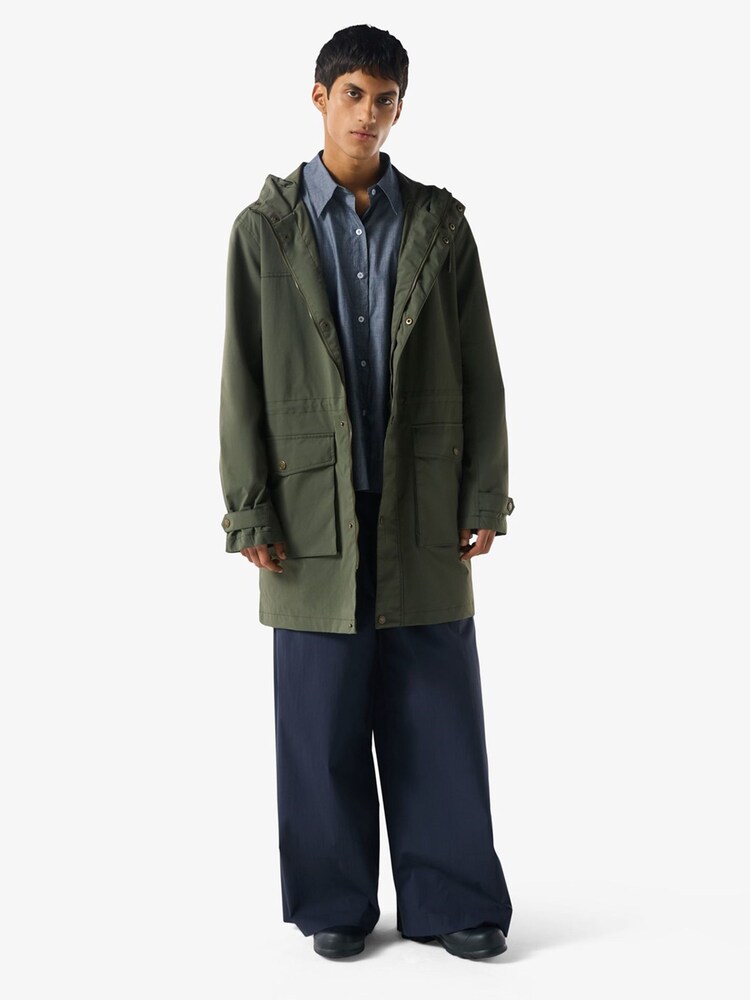 Hunter Green Lightweight Waterproof Parka - Image 3 of 3 Hunter Green Lightweight Waterproof Parka - Image 3 of 3