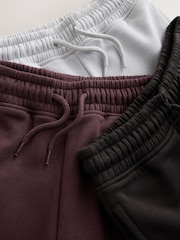 Brown/Purple/Grey Regular Fit Joggers 3 Pack (3-16yrs) - Image 6 of 8