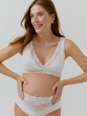 حمالة صدر للحمل والرضاعة بتصميم متقاطع من دانتيل من Mamalicious - صورة 1 من 5