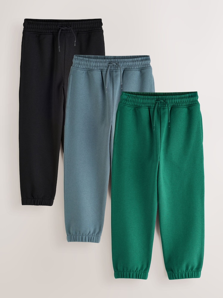 Green/Mineral Blue - Joggerji 3 paket (3-16let) - Slika 1 iz 6