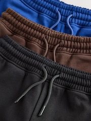 Black/Blue/Brown Slim Cargo Joggers 3 Pack (3-16yrs) - Image 6 of 7