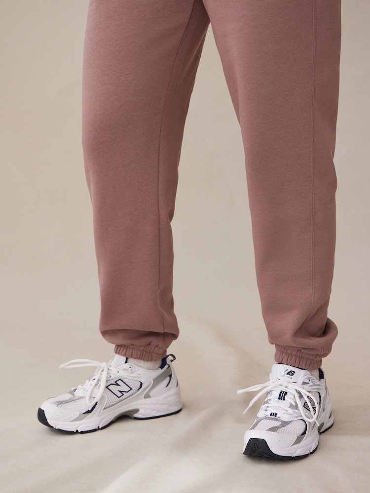 self. Mauve Cuffed Joggers - Image 5 of 7