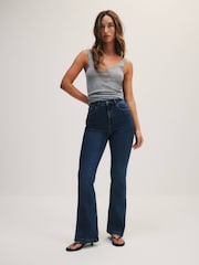 The Set High Waist Soft Bootcut Jeans Blue - Image 3 of 10