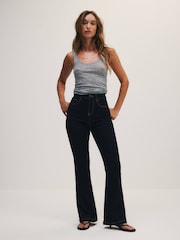 The Set High Waist Soft Bootcut Jeans Blue - Image 4 of 8