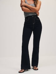 The Set High Waist Soft Bootcut Jeans Blue - Image 7 of 8