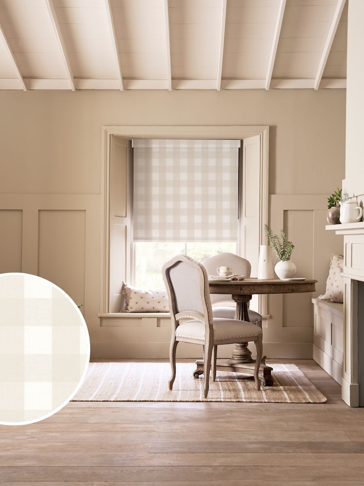 Sophie Allport Off White Gingham Made to Measure Measure - Image 1 of 6