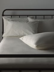 The Set 2 Pack Cream Washed Cotton Fitted Sheets with Pillowcases - Image 2 of 4