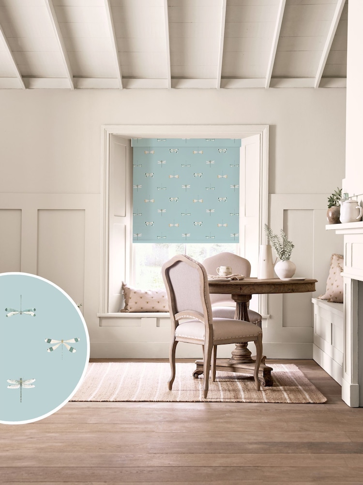 Sophie Allport Blue Stripe Water Colour Dragonfly Made to Measure - Image 1 of 6