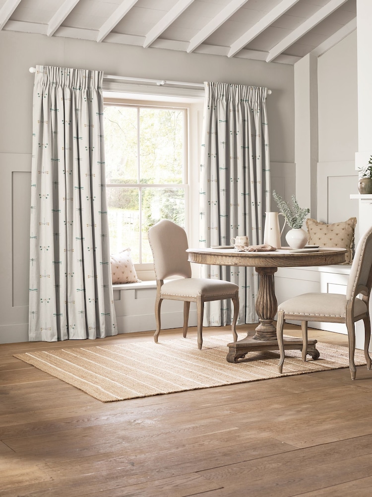 Sophie Allport White Stripe Water Colour Dragonfly Made to Measure - Image 2 of 9