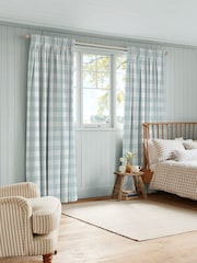 Sophie Allport Pale Blue Gingham Made to Measure Curtains - Image 2 of 9