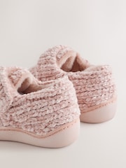 Pink Chenille Cupsole Slippers - Image 4 of 5