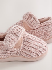 Pink Chenille Cupsole Slippers - Image 5 of 5