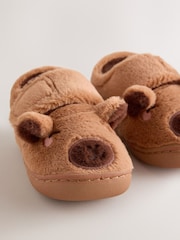 Tan Brown Capybara Cupsole Slippers - Image 3 of 5