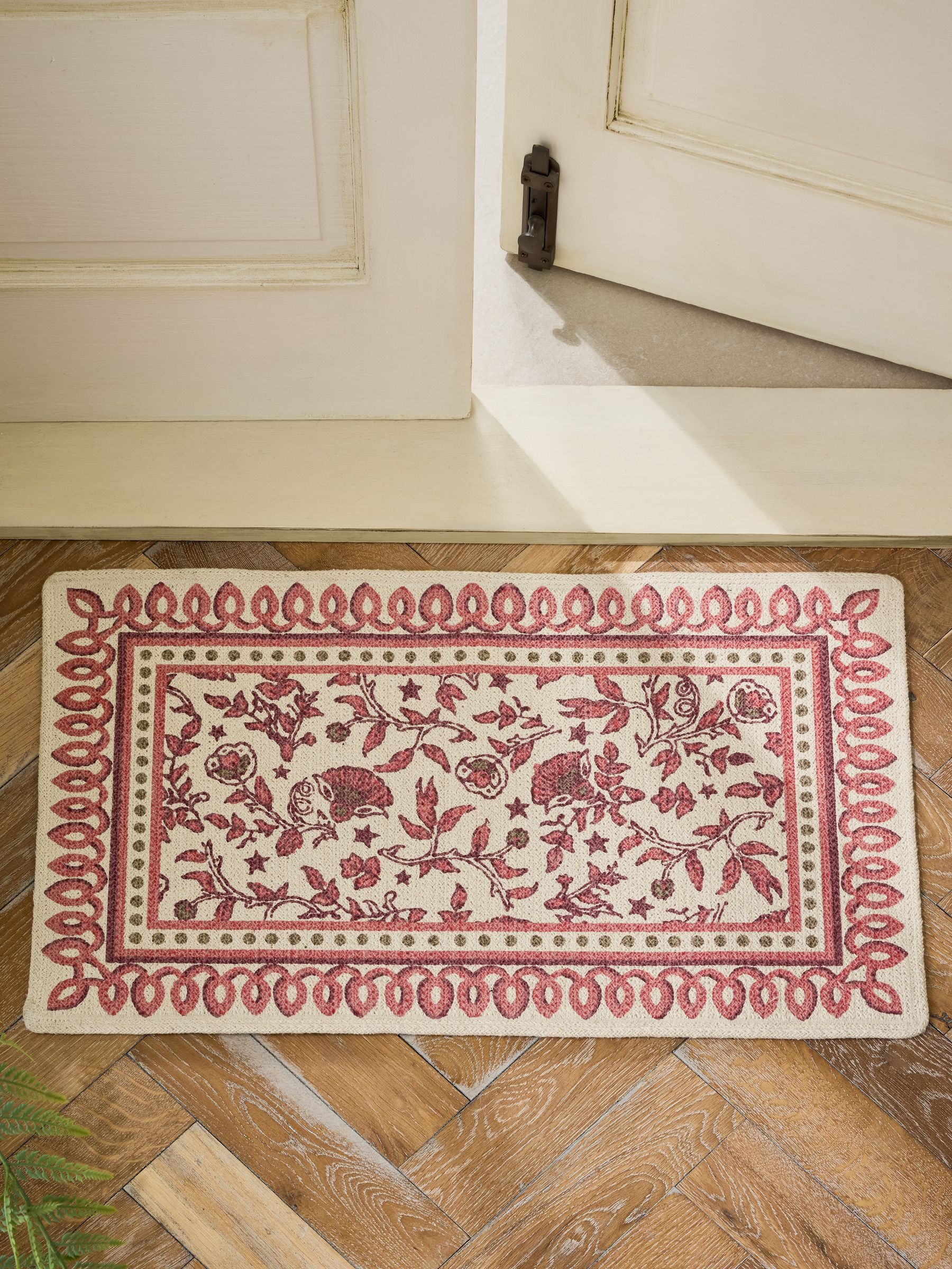 Pink Mabel Woodblock Doormat