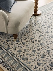 Blue Mabel Woodblock Rug - Image 2 of 5