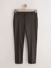 بني - Tailored Slim Trousers With Wool - صورة 5 من 7
