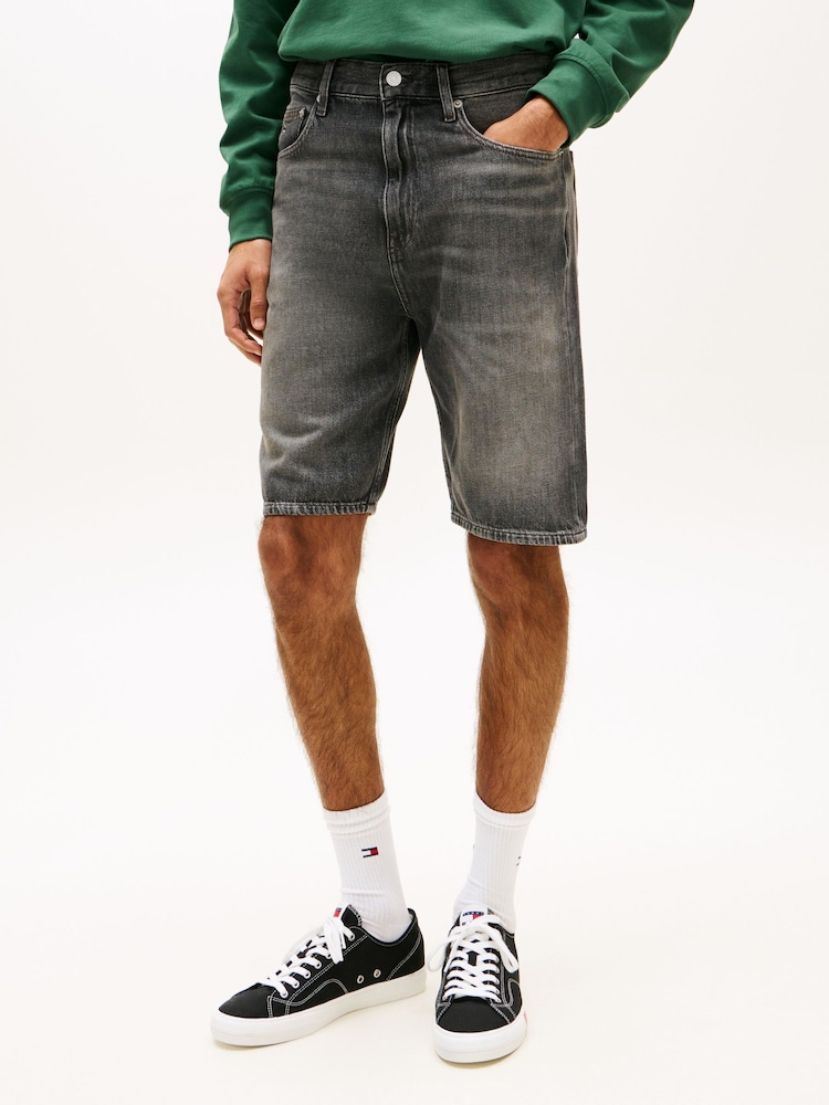 Tommy Jeans Black Denim Shorts - Image 1 of 5