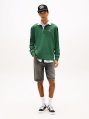 Tommy Jeans Black Denim Shorts - Image 2 of 5