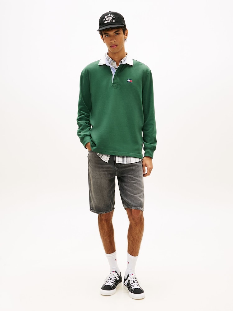 Tommy Jeans Black Denim Shorts - Image 2 of 5