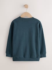 Navy Scene Christmas Crew Neck Sweater (3-16yrs) - Image 2 of 4