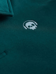 Green Oversized Collar Popper Neck Sweatshirt (3-16yrs) - Image 3 of 4