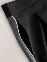 Black N.Premium Side Stripe Wide Leg Trousers With Wool - Image 7 of 8