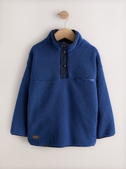 Bleu cobalt - Polaire à col cheminée (3-16ans) - Image 1 de 4