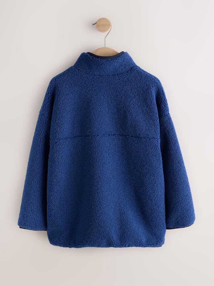Bleu cobalt - Polaire à col cheminée (3-16ans) - Image 2 de 4