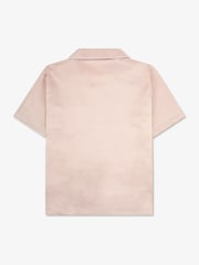 The Little Tailor Pink Satin Button Through Short Pyjamas Set - Image 3 of 8